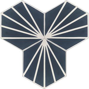 Hex Bakery Frame Cement Tile - Floor tile-stone by Original Mission Tile