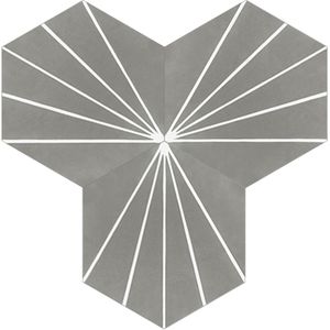 Hex Bakery N. Grey 02 Cement Tile - Floor tile-stone by Original Mission Tile