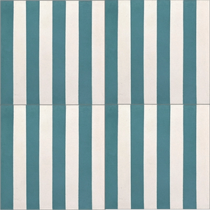 Stripes (8) Lines Cement Tile - Floor tile-stone by Original Mission Tile
