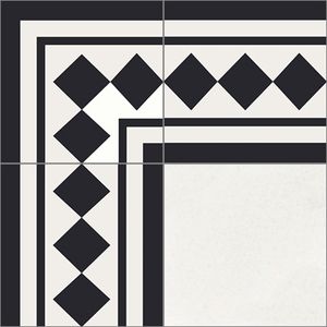 Ritz Border Cement Tile - Floor tile-stone by Original Mission Tile