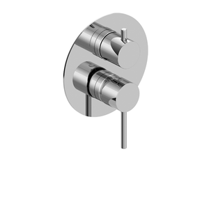 S304 Built-in Single-lever Bath-shower Mixer with 2-way Rotary Diverter Valve 3S..6911 - Tap by Paini spa Rubinetterie