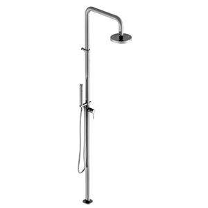 Free Standing Floor-mounted Pillar Shower System with Simbdiam 20 Showerhead 78..145S - Tap by Paini spa Rubinetterie