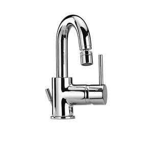 Cox Single-lever Bidet Mixer with Swivel Tube Spout, 1”1/4 Pop-up Waste 78..251 - Tap by Paini spa Rubinetterie