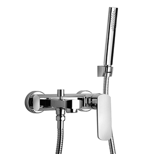 Ovo Single Lever Bath-shower Mixer with Fixed Shower Kit 86..100 - Tap by Paini spa Rubinetterie