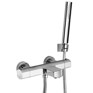 Ovo Thermostatic Bath-shower Mixer with Fixed Shower Kit 86..100TH - Tap by Paini spa Rubinetterie