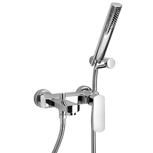 Ovo Single Lever Bath-shower Mixer with Adjustable Shower Kit 86..105 - Tap by Paini spa Rubinetterie