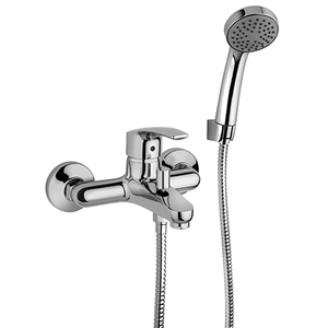 Atomix 3.0 Single Lever Bath-shower Mixer with Fixed Shower Kit D1..100 - Tap by Paini spa Rubinetterie
