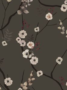 FANGO - Nonwoven wallpaper with floral pattern - Wallpaper by Paint Up