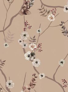 ROSA POLVERE - Nonwoven wallpaper with floral pattern - Wallpaper by Paint Up