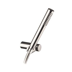 Adjustable Shower Bracket in ABS with 1.5m Flexible Hose and ABS Shower Head Ø 26mm 9910F6 - Shower by PALAZZANI