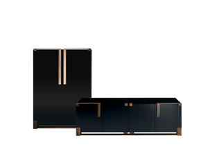 Black & Gold Cabinet - Cabinet by Paolo Castelli