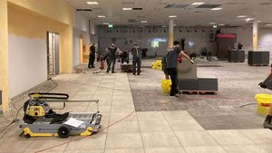 REFLOORING OF A GERMAN SUPERMARKET - Accessories by Pave and Go