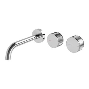 Axia Wall Basin / Bath Curved Outlet Hostess Set 180mm - Tap by Phoenix Tapware