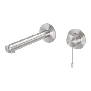 Vivid Slimline SS 316 Wall Basin / Bath Mixer Set 180mm - Tap by Phoenix Tapware