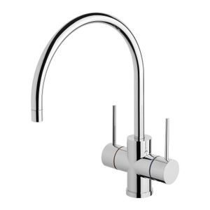 Vivid Slimline Twin Handle Sink Mixer 220mm Gooseneck - Tap by Phoenix Tapware