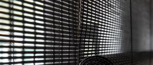 Woodweave roll-up and folding blinds by Zonnelux