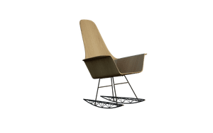 MARTINA ELEGANCE sedia a dondolo rivestita in legno | PIPEDESIGN PURESHAPE - Chair by Pipedesign