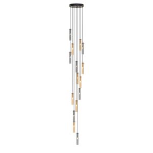 Italian Modern Design Stairwell Chandelier | 15 Lights | PIUMATI.com - Ceiling lamp by PIUMATI Murano Glass