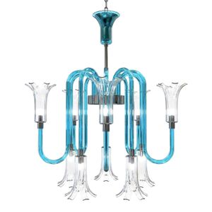 Lampadario contemporaneo Italiano di Murano | 10/12/16 luci | PIUMATI - Ceiling lamp by PIUMATI Murano Glass