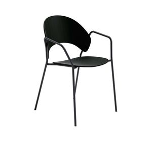 Dosina dining chair with armrest - Black oak - Chair by PLEASE WAIT to be SEATED