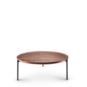 SAVOYE table - Oak smoke stained oiled - ø90x35 cm - Table by PLEASE WAIT to be SEATED