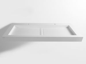 Worktop Ras 59"X21" White 2 - Washbasin by Porcelanosa