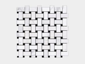 Victorian Trenzado Marmara Negro 12"X12" - Wall tile-stone-brick by Porcelanosa