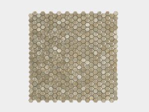 Gravity Aluminium Hexagon Gold 12"X12" - Wall tile-stone-brick by Porcelanosa