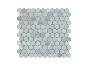Gravity Aluminium Sides Aquamarine 12"X11" - Wall tile-stone-brick by Porcelanosa