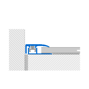 MULTICPLIP CLP perimetral trims that allows the flooring expansion / contraction - Accessories by Profilitec