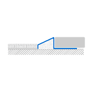 ZEROTEC ZRM Ramp trims for floors with different heights - Accessories by Profilitec