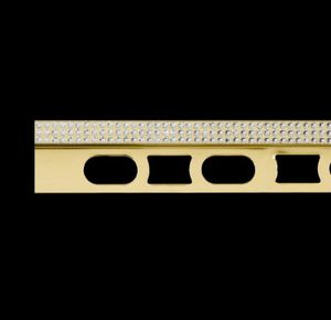 Cerfix Prostyle C Design - 24K gold-plated brass profiles with crystals from Swarovski® - Accessories by Profilpas