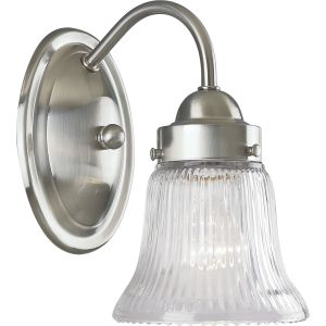 Fluted Glass Collection One-Light Bath & Vanity - Wall lamp by Progress Lighting