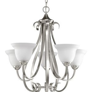 Torino Collection Five-Light Etched Glass Chandelier Light - Ceiling lamp by Progress Lighting