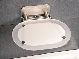 Chrome Shower Seat, clear/stainless steel - Ceiling Paint by Ravak