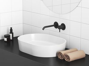 ES 019.20BLM.O1.RB07B Concealed Washbasin Tap, without Basic Unit, Black Matt - Ceiling Paint by Ravak
