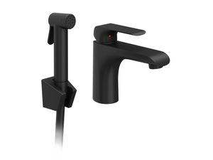 FL 112.20BLM Washbasin Tap, 150 mm, with Bidet Shower, matt black - Ceiling Paint by Ravak