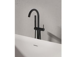 FM 082.20BLM.RB07A Floor-Mounted Bathtub Tap, with Set, matt black - Ceiling Paint by Ravak