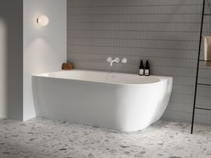 Freedom Corner Bathtub L 1700x800, white, Drain Cover: white/black/chrome - Bathtub by Ravak