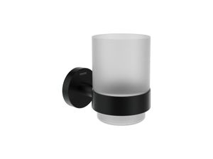 KN 210.20BLM Cup with Holder, matt black - Ceiling Paint by Ravak