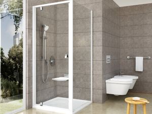 PDOP1+PPS 80x100, white/chrome+transparent - Ceiling Paint by Ravak