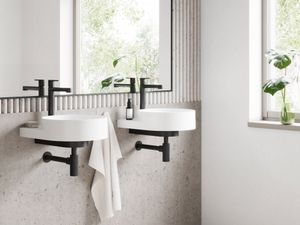 PU 015.20BLM Washbasin Tap, without Pop-Up Waste, 322 mm, matt black - Ceiling Paint by Ravak