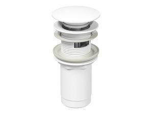 Washbasin Waste Plug ClickClack, matt white - Washbasin by Ravak