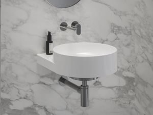 Yard 40 Washbasin, ceramic, without Hole, white, with Bracket, stainless steel - Washbasin by Ravak