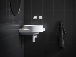 Yard 45 C Washbasin, ceramic, without Hole, white, with Bracket, white - Washbasin by Ravak