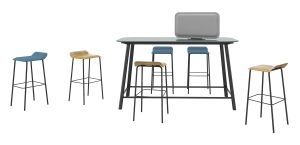 REISS Trailo® Barstool mit Polster - Booth by REISS