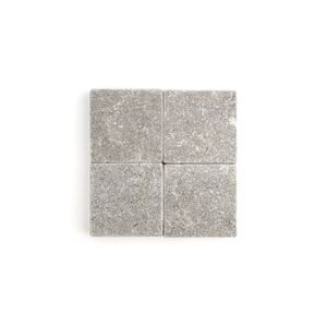 Akal Light 4x4 Moroccan Limestone | Tumbled & Honed - Floor tile-stone by Riad Tile