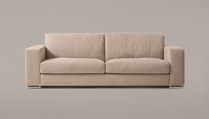 LONG ISLAND Divano componibile modulare in pelle o tessuto - Sofa by Rivolta