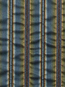 Azure Striped Upholstery Fabric - Armchairs & Furniture - Armchair by Robert Allen