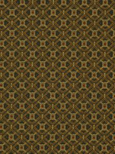 Forest Green Geometric Upholstery Fabric - BELDEN - Accessories by Robert Allen
